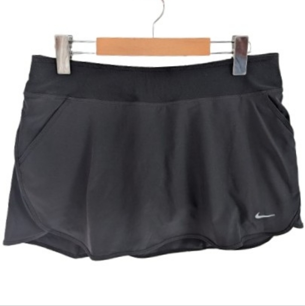 Nike Black Dri-FIT Performance Skort Athletic Tennis Golf